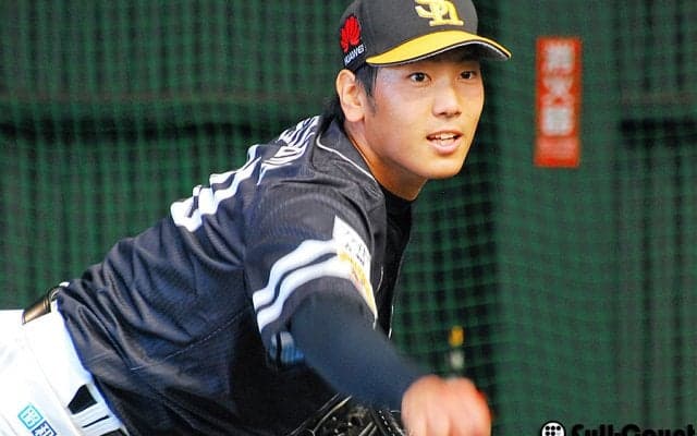 7月に支配下登録のSB石川、背番号29で初キャンプ　「より1軍を意識して」