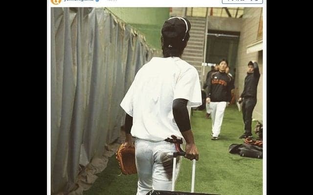 巨人・立岡宗一郎、ひとりだけマイペース？…秋季練習中のひとコマ