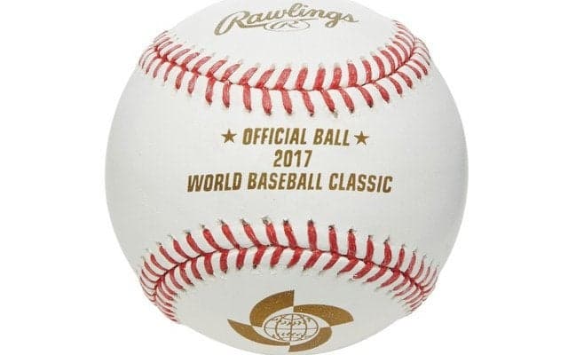 「2017WBC 公式試合球」デザイン発表…ローリングス