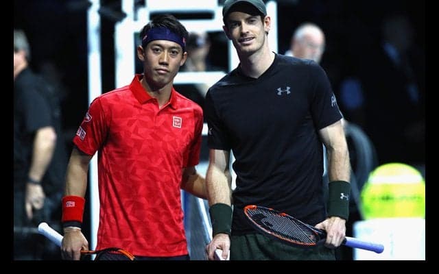  錦織がマレーから第1セットを先取 [ATPファイナルズ] 