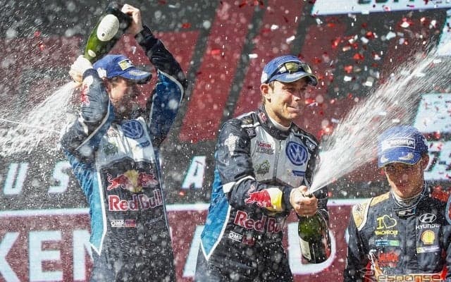 【WRC 最終戦】撤退決定のVW、1-2フィニッシュで有終の美