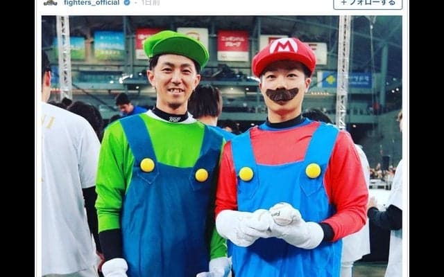 日本ハムファイターズのマリオ＆ルイージ…ファンフェスに登場