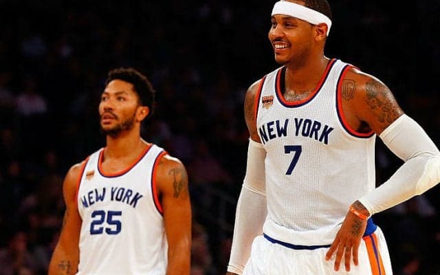 ドゥエイン・ウェイドとデリック・ローズがカーメロ・アンソニー宅で感謝祭を祝う