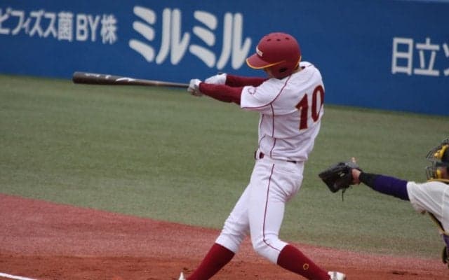 桜美林大学・沼田の先制タイムリースリーベースなどで２点先制！