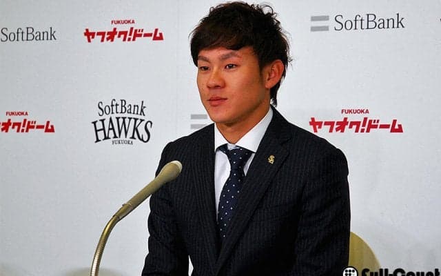 ソフトバンク牧原は現状維持でサイン「セカンドのレギュラー狙いたい」