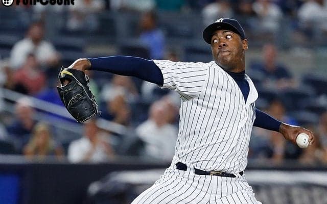 救援投手史上最高額で7月以来の復帰　剛腕チャプマン「ヤンキースが大好き」