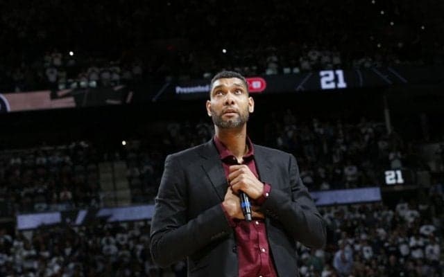 背番号21が永久欠番となったティム・ダンカン、式典でサンアントニオが与えてくれたサポートに感謝