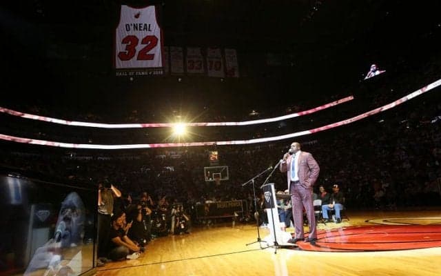 シャキール・オニール、ヒートで着けた『32番』の永久欠番セレモニーに感激