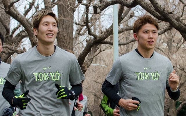 原口元気＆太田宏介、ナイキと一緒に表参道をランニング…NRCセッションに参加