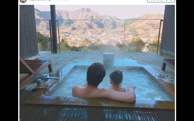 前田健太、娘と温泉で絶景を満喫…ファン「パパの背中が頼もしいぞ！」