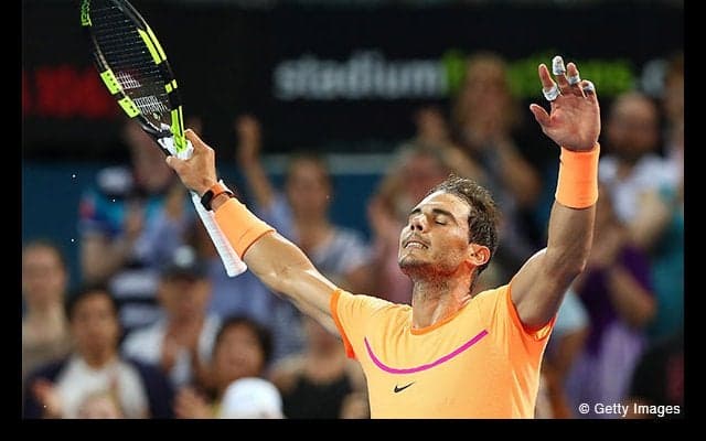  ナダルが公式戦カムバックを果たす [ブリスベン国際] 