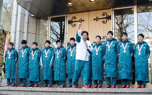 青学、箱根駅伝優勝をキャンパスで報告…選手たちの言葉