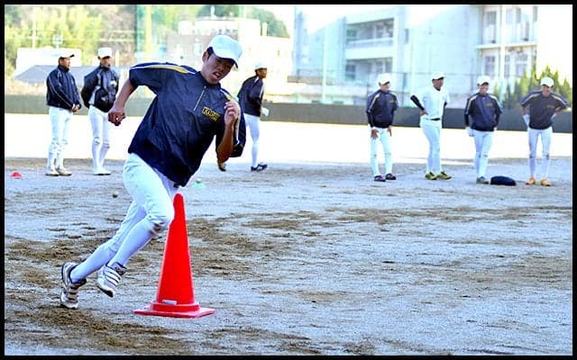 【高知商業】コーンを使ったランニングメニュー３種