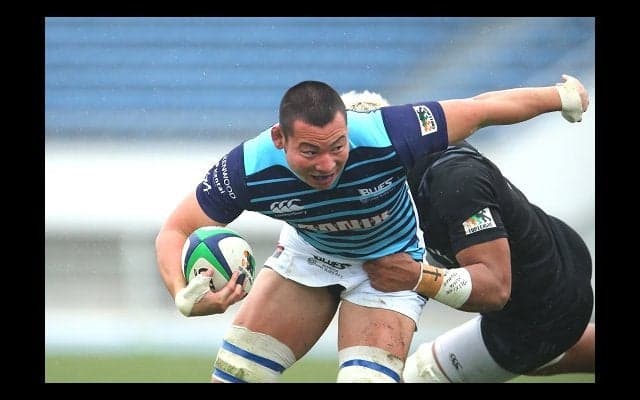  今季全試合出場続ける元自衛官。宗像サニックス、福坪龍一郎の闘争心。
 