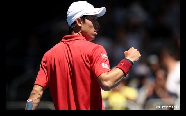  第3セットを制した錦織が初戦突破に王手 [全豪オープン] 