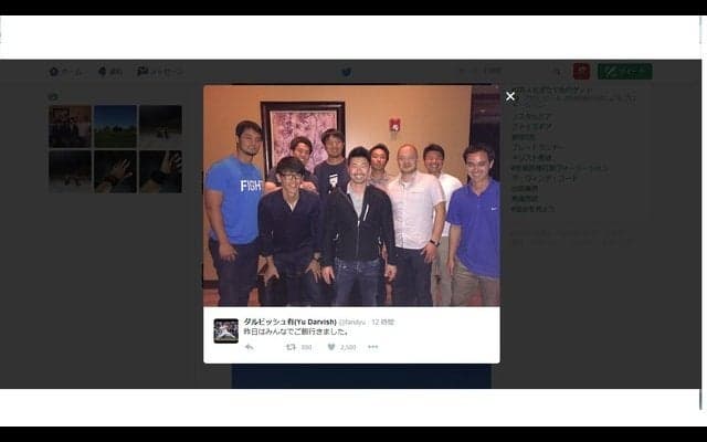 岩隈久志＆ダルビッシュ有＆前田健太、豪華投手陣が集う！「楽しい食事会でした！」