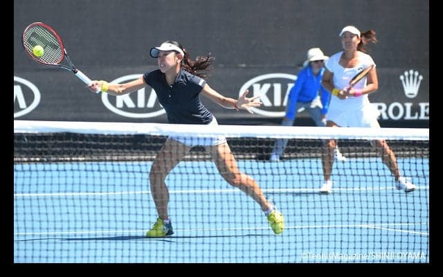  波形純理のダブルスは初戦突破ならず [全豪オープン] 