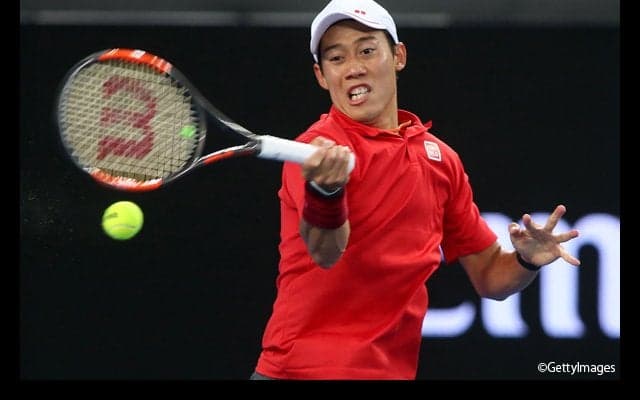  16強入りに向けて、錦織がラッコから第1セットを先取 [全豪オープン] 