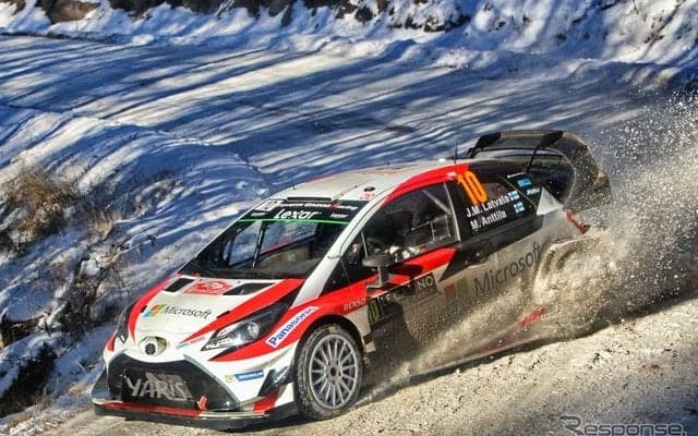 【トヨタWRC】モンテカルロ2日目：ラトバラが4位、ハンニネンはリタイア