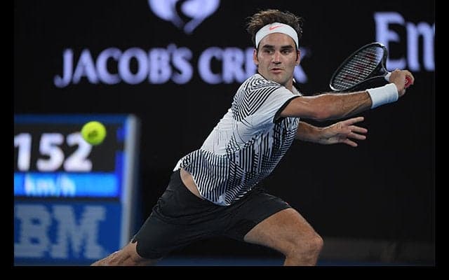  フェデラーが錦織から第2セットを奪い、セットカウント1-1で第3セットへ [全豪オープン] 