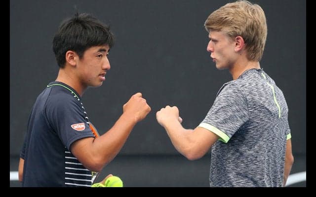  田島尚輝のダブルス1回戦は第2セット途中で降雨順延 [全豪オープン・ジュニア] 