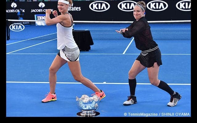  マテック サンズとサファロバが2度目の女子ダブルス・タイトル獲得 [全豪オープン] 