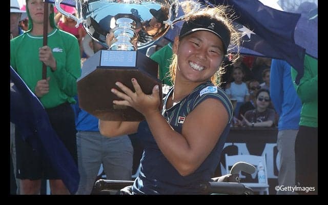  上地結衣がグリフィオンを下して初優勝 [全豪オープン・車いすの部] 