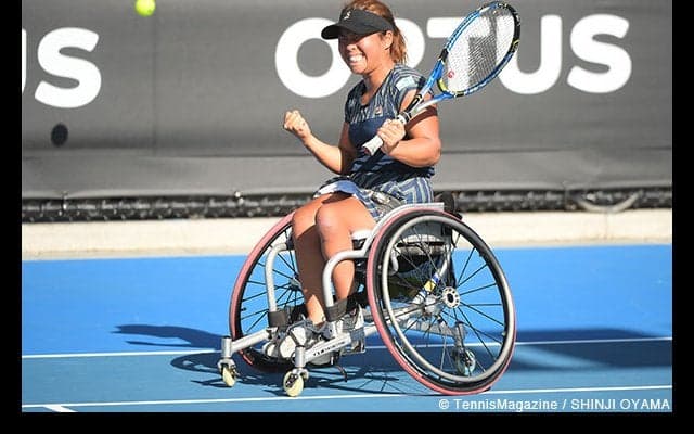  上地が全米、全仏に続いて全豪タイトルを獲得 [全豪オープン] 