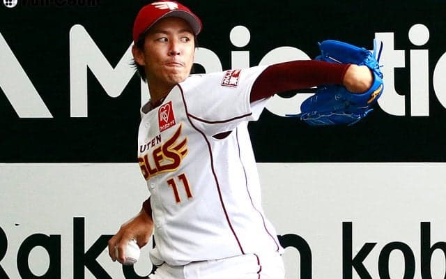 楽天“岸先生”、藤平らの前で40分超の128球　見学に照れ笑い「慣れてない」