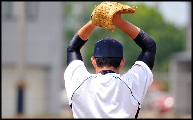 伝達効率を上げて球速アップする方法（２）