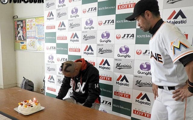 ロッテ大谷、誕生日に仰天のヘアカット　ニッチローも登場