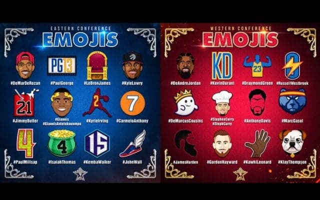 NBAオールスター開催を記念して、Twitterで出場選手の『絵文字』が使用可能に！
