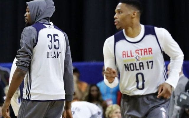 いよいよオールスター本番、かつての盟友ケビン・デュラントとラッセル・ウェストブルックの『連携』は見られるか？