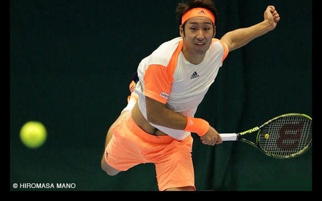  快勝の内山靖崇が準決勝に進出、日本勢唯一のベスト4 [島津京都チャレンジャー] 