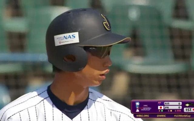【動画ハイライト】WBSC U-23ワールドカップ 日本対オーストラリア 1回裏 真砂の先制タイムリーツーベース