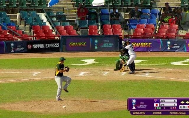 【動画ハイライト】WBSC U-23ワールドカップ 日本対オーストラリア 6回裏 吉持のタイムリー