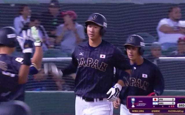 【動画ハイライト】WBSC U-23ワールドカップ 日本対アルゼンチン 3回表 真砂のツーランホームラン
