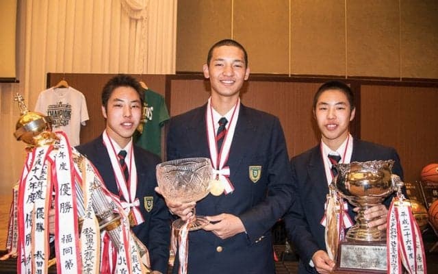 重冨周希・友希＆土居光（福岡第一）『2冠』達成の原動力になったトリオが高校バスケに別れ、新たな挑戦へ