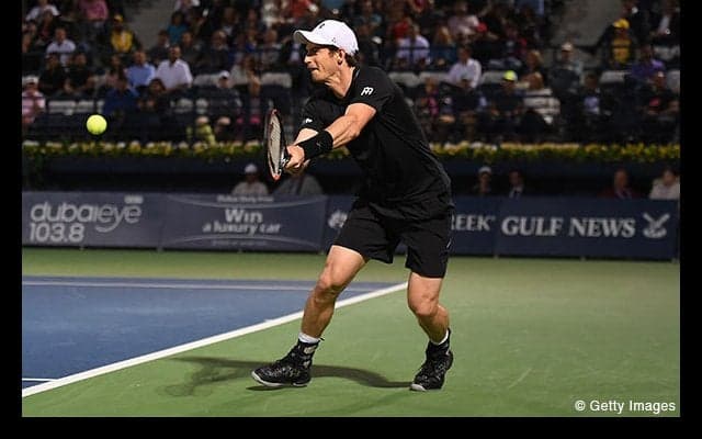  マレーが7つのマッチポイントをしのいで準決勝進出、コールシュライバーに逆転勝ち [ドバイ・デューティーフリー選手権] 