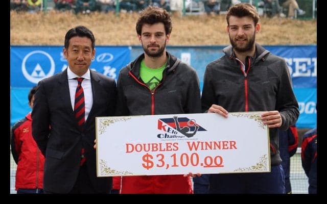  ダブルスは兄マリンと弟トミスラフのドラガニャ兄弟が優勝 [慶應チャレンジャー] 