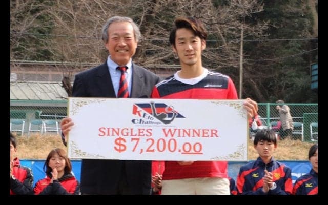  杉田祐一が19歳のクォン・スンウーとの接戦を制して今季初優勝 [慶應チャレンジャー] 