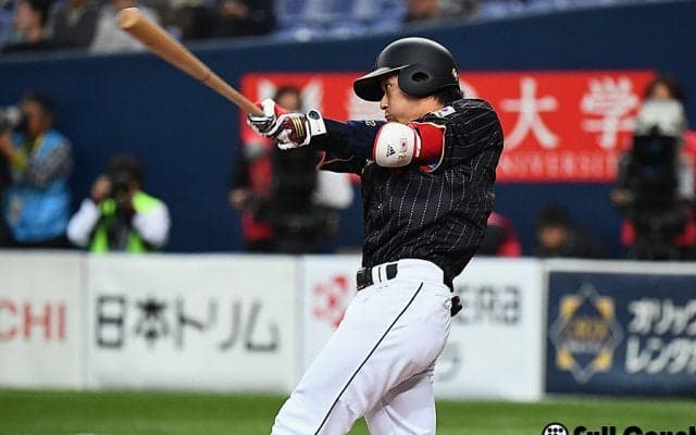 侍J山田“消えるファウル”で球場どよめき　天井見上げるも打球落ちてこず