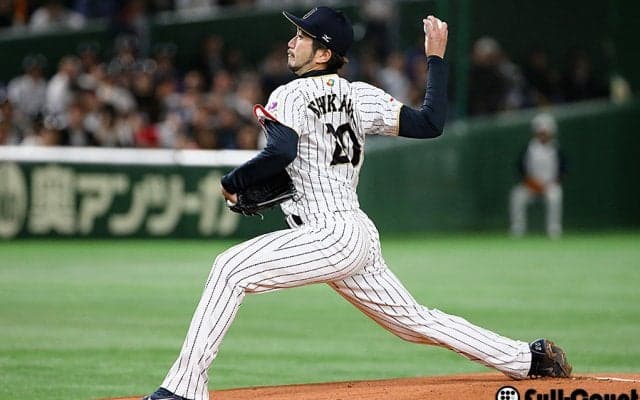 侍ジャパンの二塁・菊池が美技で先発石川を救う　初回にピンチ招くも無失点