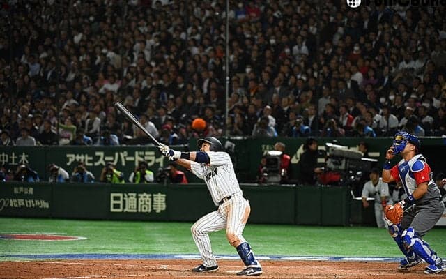 侍ジャパン、5回に一挙5得点で6点差に　松田は3ランで絶叫「熱男～！」