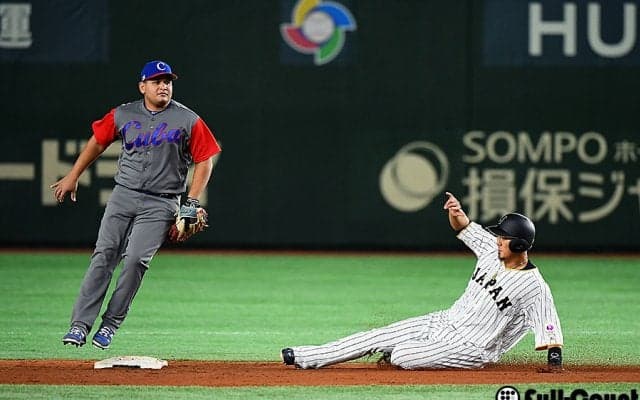 侍・中田、まさかの二盗で5得点演出「盗塁の技術ないから不安だった」