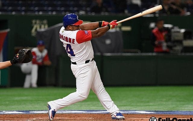 デスパイネが盗塁成功！　中国戦の6回に二盗　ロッテでは盗塁記録なし