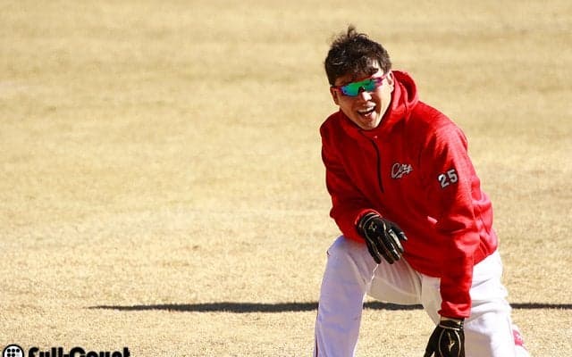 広島・新井がOP戦初先発で2安打　本人は「まずまず」