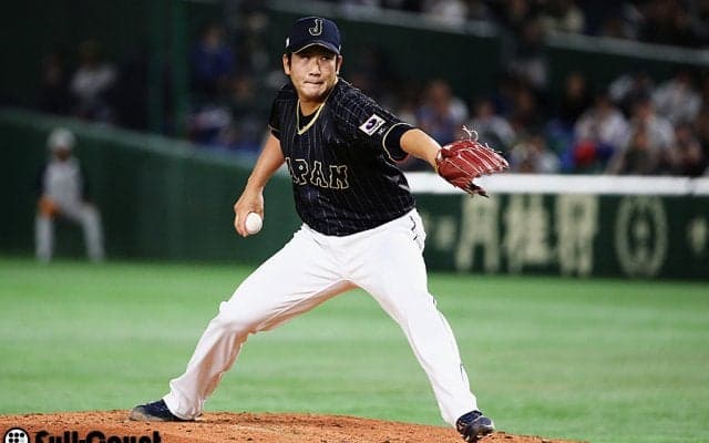 侍・菅野、65球超え5回途中ピンチで降板も…岡田が併殺で切り抜け無失点