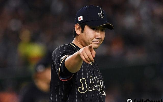 侍Jエース菅野が逆転勝利につなげる力投、中軸アベック弾に「ホントに心強い」