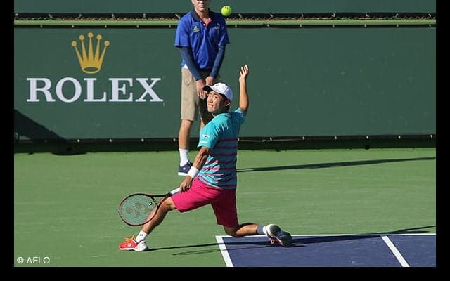  ラッキールーザーの西岡が予選で敗れたウマーにリベンジして初戦突破 [BNPパリバ・オープン] 